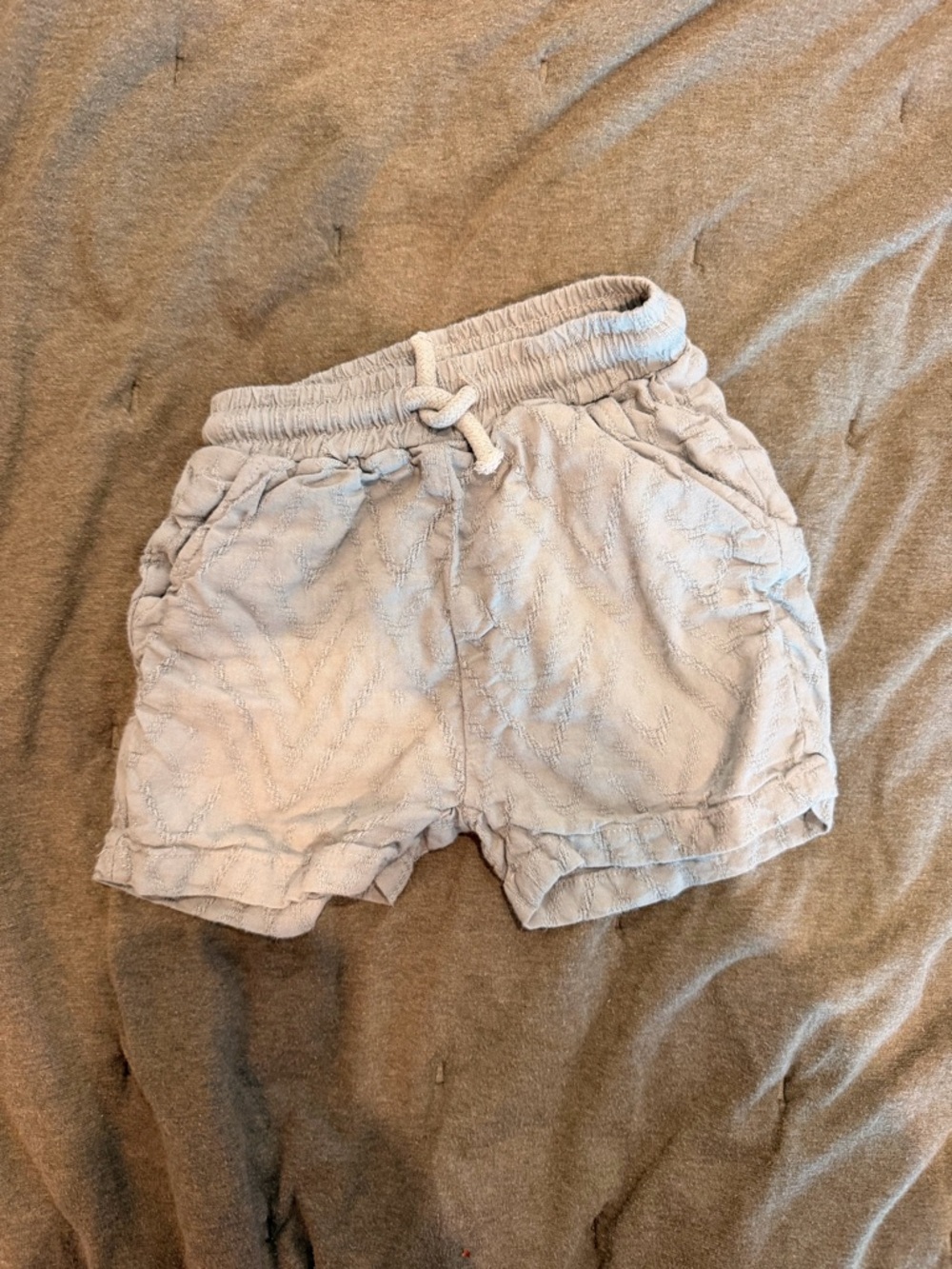 Zara | Light Green Quilted Baby/Toddler Shorts